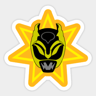 Nezi Yellow Helmet Sticker